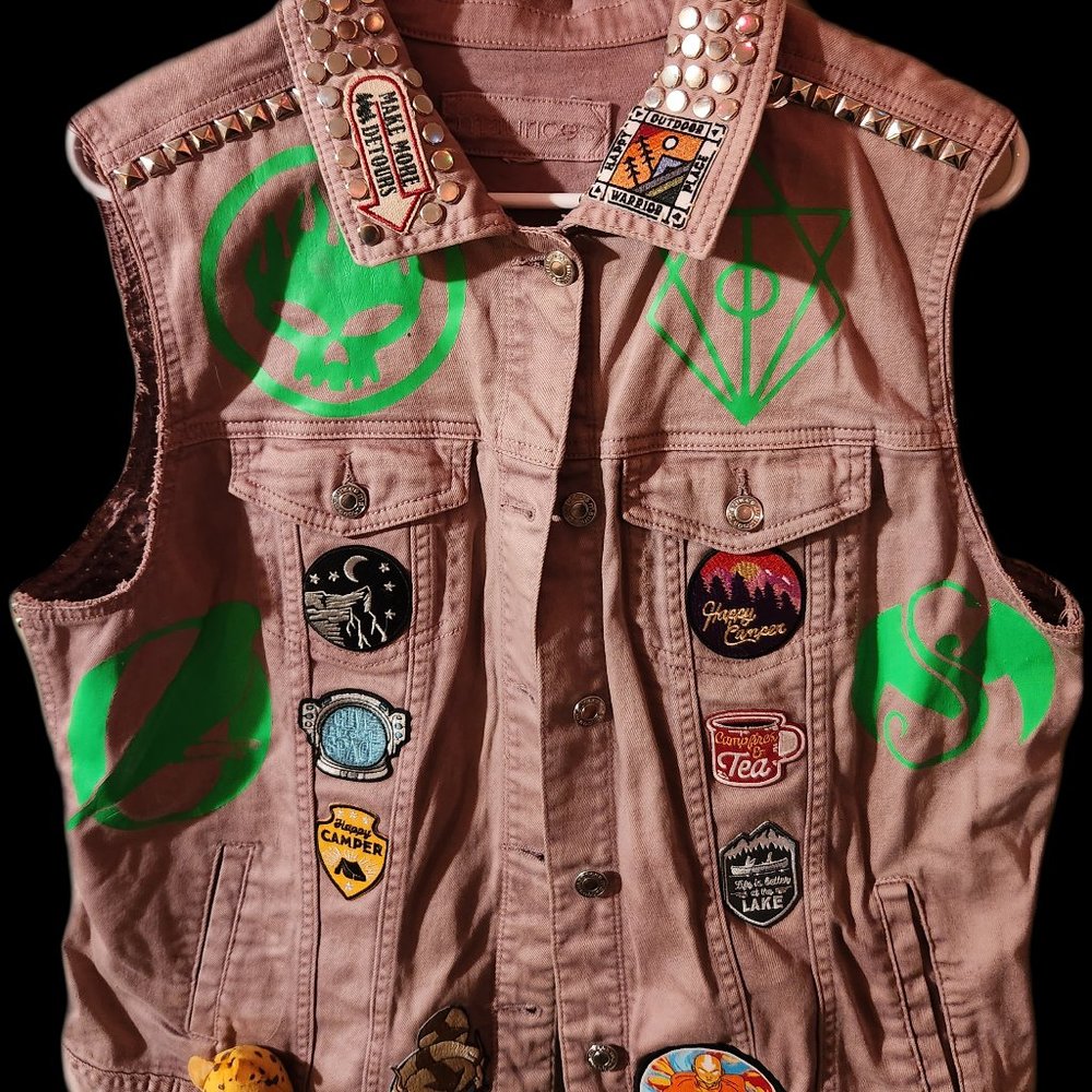 Battle Jacket Vest: Alien's Exist, Let's Hike Edition